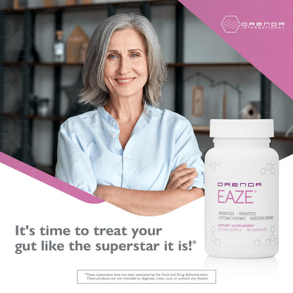 Orenda Eaze®: Gut Wellness Capsules | 6-in-1 Digestive Support with Probiotics, Endospores, Peptizyme-SP EN, Prebiotics, and Digestive Enzymes - Maple Wellness Supplements