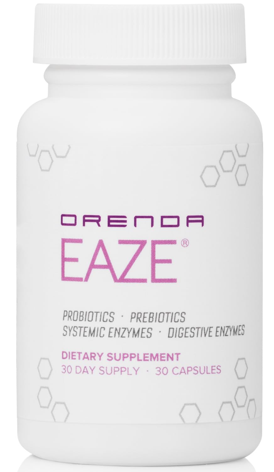 Orenda Eaze®: Gut Wellness Capsules | 6-in-1 Digestive Support with Probiotics, Endospores, Peptizyme-SP EN, Prebiotics, and Digestive Enzymes - Maple Wellness Supplements