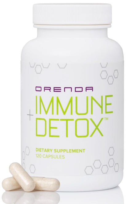 Orenda Immune + Detox - Specialized Formula with Calcium d-Glucarate, Beta 1,3 Glucans & IMMUSE® for Wellness and Balance - 120 Capsules - Maple Wellness Supplements