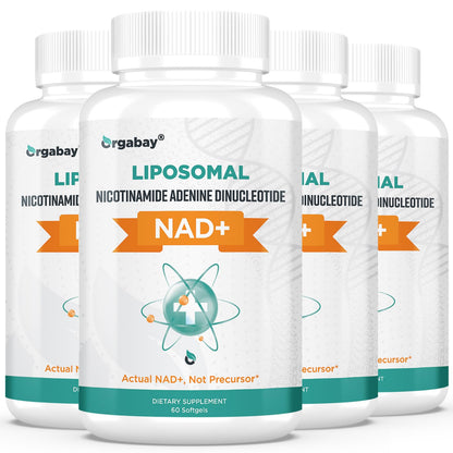 Orgabay Liposomal NAD+ Supplement 500 mg, High Absorption, Boost NAD+ with TMG 250 mg, Actual NAD Plus More Efficient Than Nicotinamide Riboside, Support Cellular Energy, Healthy Aging | 240 Softgels - Maple Wellness Supplements