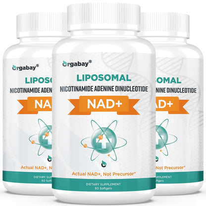 Orgabay Liposomal NAD+ Supplement 500 mg, High Absorption, Boost NAD+ with TMG 250 mg, Actual NAD Plus More Efficient Than Nicotinamide Riboside, Support Cellular Energy, Healthy Aging | 180 Softgels - Maple Wellness Supplements