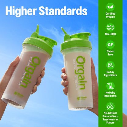 Orgain Organic 30g Vegan Plant Protein Powder, Vanilla, 9g EAAs + BCAAs, High Plant Protein, 4g Prebiotic + Fiber, 1g Sugar, Pre-Workout, Muscle Support + Recovery - 2.01lb (Packaging May Vary) - Maple Wellness Supplements