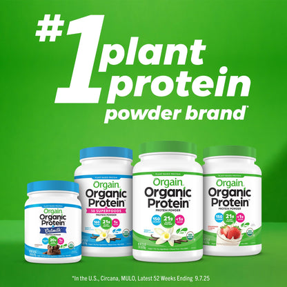 Orgain Organic Simple Vegan Protein Powder, Peanut Butter - 20g Plant Based Protein, With less Ingredients, No Artificial Sweeteners, Gluten Free, No Dairy or Lactose, 1.25 lb (Packaging May Vary) - Maple Wellness Supplements