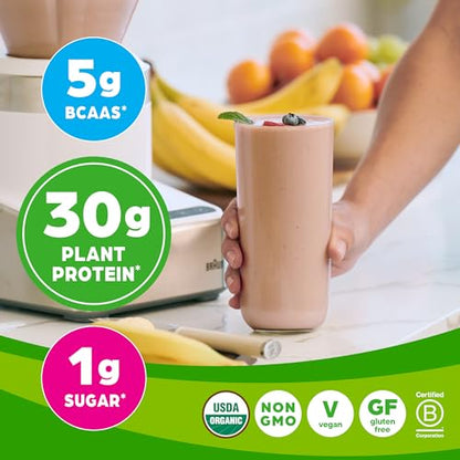 Orgain Organic Sport Vegan Protein Powder, Chocolate - 30g Plant Based Protein - Maple Wellness Supplements
