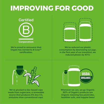 Orgain Organic Vegan Protein Powder, Chai Latte - 21g Plant Based Protein, Gluten Free - Maple Wellness Supplements