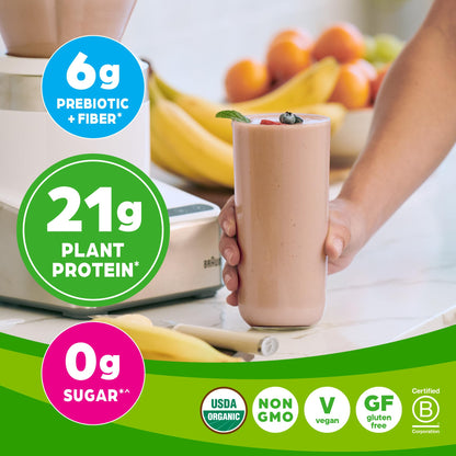 Orgain Organic Vegan Protein Powder, Creamy Chocolate Fudge - 21g Plant Based Protein - Maple Wellness Supplements