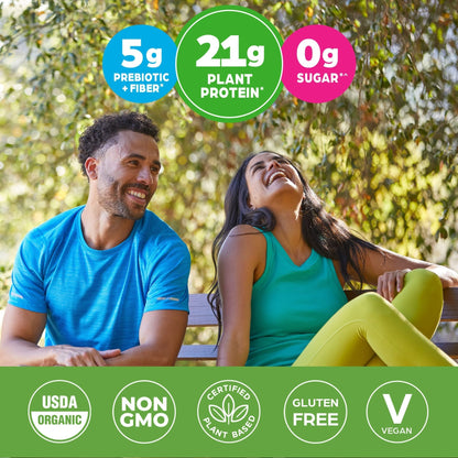 Orgain Organic Vegan Protein Powder, Vanilla Bean - 21g Plant Based Protein, Gluten Free - Maple Wellness Supplements