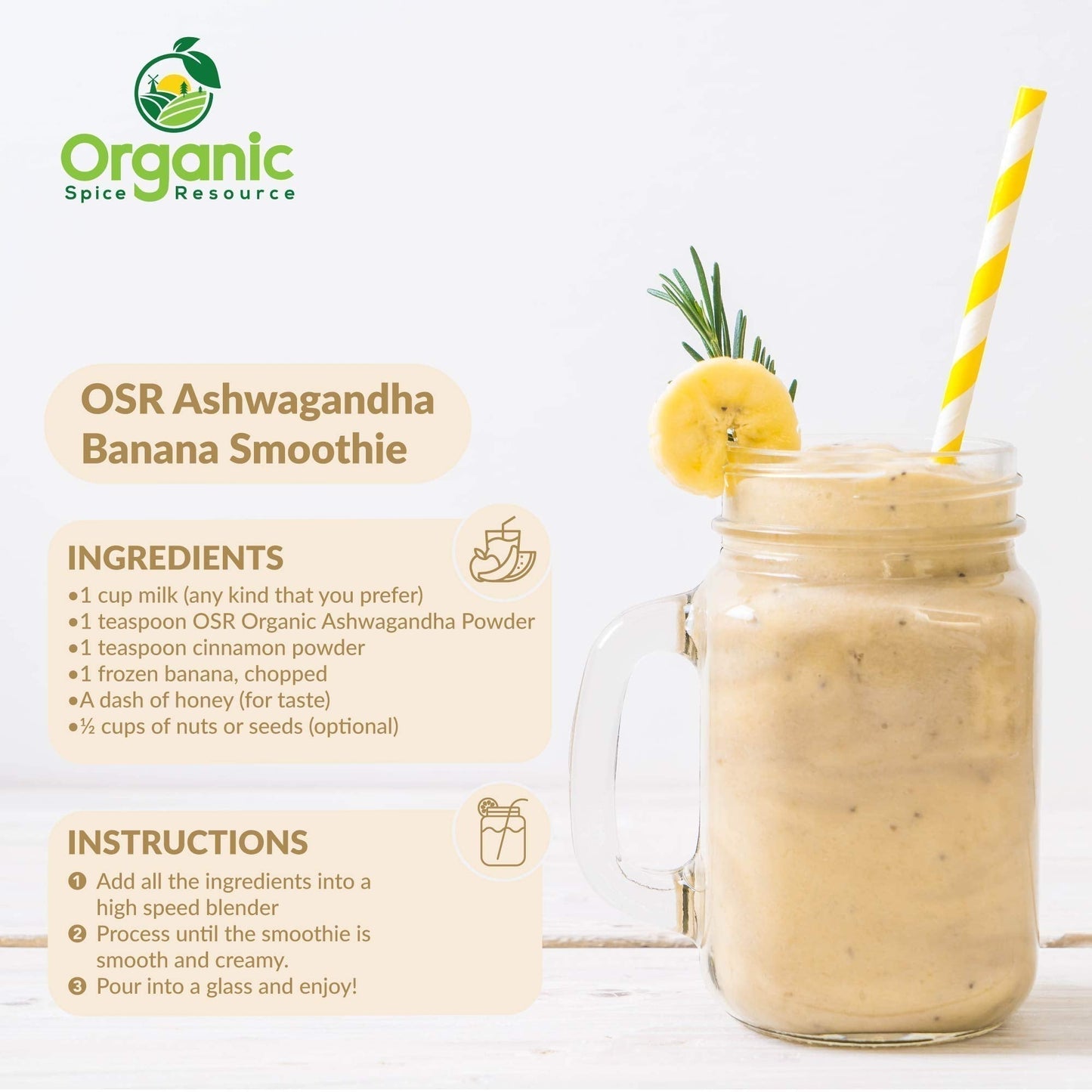 Organic Ashwagandha Root Powder - 1.10 lbs (17.64 oz) | Resealable Kraft Bag,Non-GMO, Indian Ginseng, Withania Somnifera -100% Raw from India, by SHOPOSR - Maple Wellness Supplements