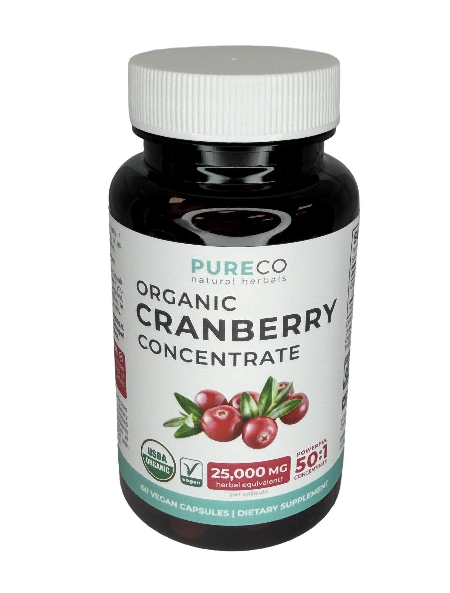 Organic Cranberry Pills - Vegan Supplement for Urinary Tract Health & Kidney Cleanse - Cranberry Pills for Women 500mg 50:1 Cranberry Concentrate Per Serving - Maple Wellness Supplements