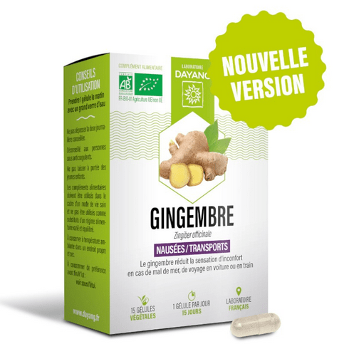 Organic ginger - 15 capsules - DAYANG - Maple Wellness Supplements