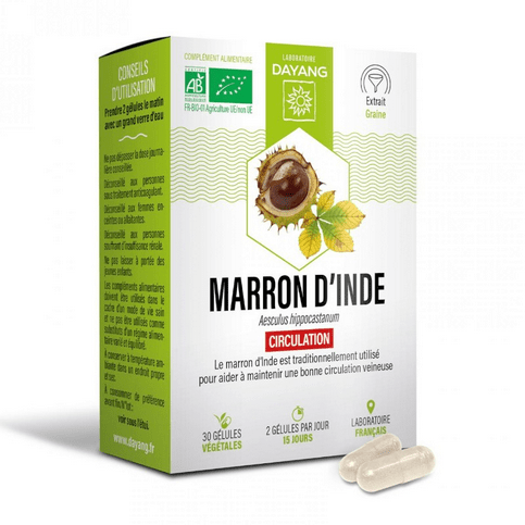 Organic Horse Chestnut - 15 capsules - DAYANG - Maple Wellness Supplements