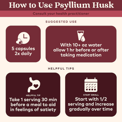 ORGANIC INDIA Psyllium Husk Capsules - Fiber Supplement, Healthy Elimination - Vegan, Keto Friendly, Gluten-Free, USDA Certified Organic, Non-GMO - Maple Wellness Supplements
