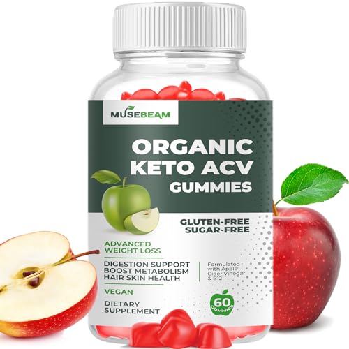 Organic Keto ACV Gummies Advanced Weight Loss - Gluten & Sugar Free Belly Fat Burner - Maple Wellness Supplements