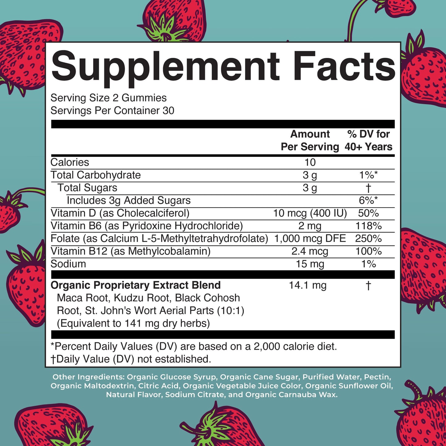 Organic Menopause Gummies by MaryRuth's | Menopause Supplements for Women | Mood Support | Hot Flash Relief | Maca Root | Black Cohosh | USDA Organic | Non-GMO | Vegan | 30 Servings - Maple Wellness Supplements