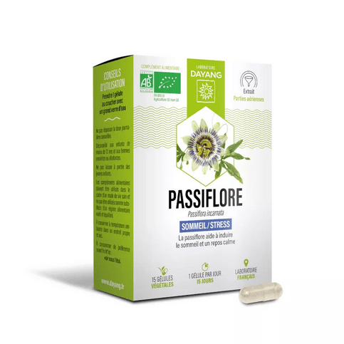 Organic passion flower 15 capsules - DAYANG - Maple Wellness Supplements