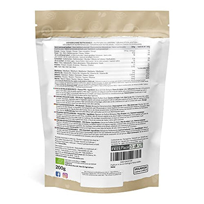 Organic Psyllium Husk - 99% Purity - 200g. Pure & Natural Psyllium Seed Husks - Maple Wellness Supplements