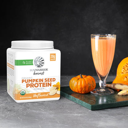 Organic Pumpkin Seed Protein Powder Cold Pressed, Simple Single-Ingredient Superfood Plant-Based, Easy to Digest All 9 Essential Amino Acids Mild Flavor for Smoothies - Maple Wellness Supplements