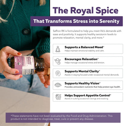 Organic Saffron Extract: Optimized Extract with Safromotivines, Safranal, and Crocins – Clinically Studied | Premium Persian Sargol Quality | Supports Mood, - Maple Wellness Supplements