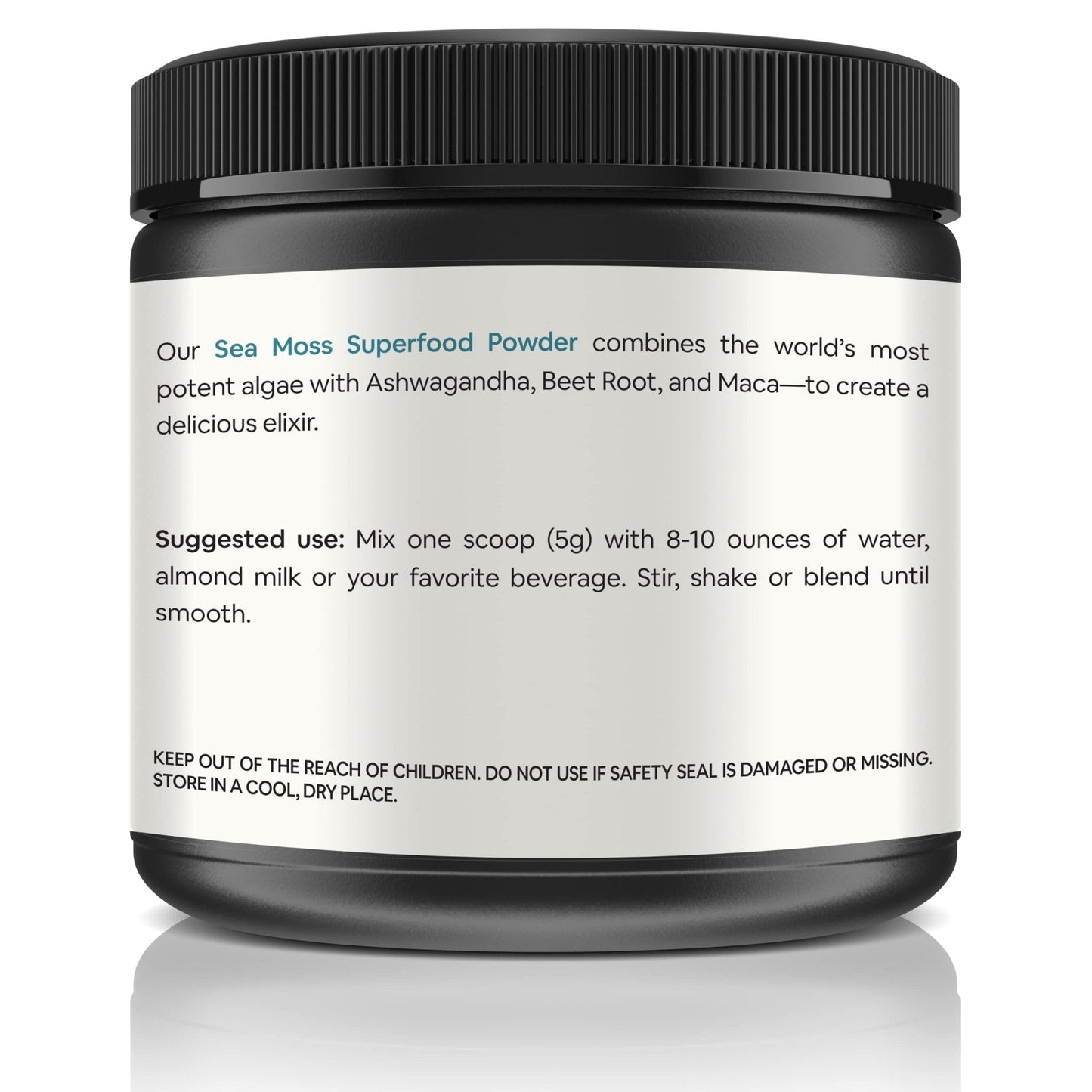 Organic Sea Moss Superfood Powder with Ashwagandha, Beet Root, and Maca - Maple Wellness Supplements