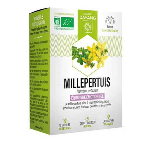 Organic St. John's wort - 15 capsules - DAYANG - Maple Wellness Supplements
