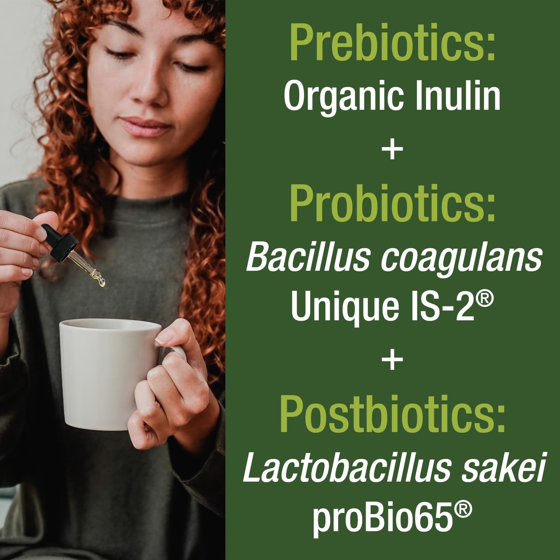 Organic Synbiotic = Prebiotics + Probiotics + Postbiotics 3-in-1 Supplement for Women, Men, & Kids. Pre, Pro, & Post Biotics Liquid Drops for Gut + Microbiome Balance. Made in USA, Vegan, Zero Sugar - Maple Wellness Supplements