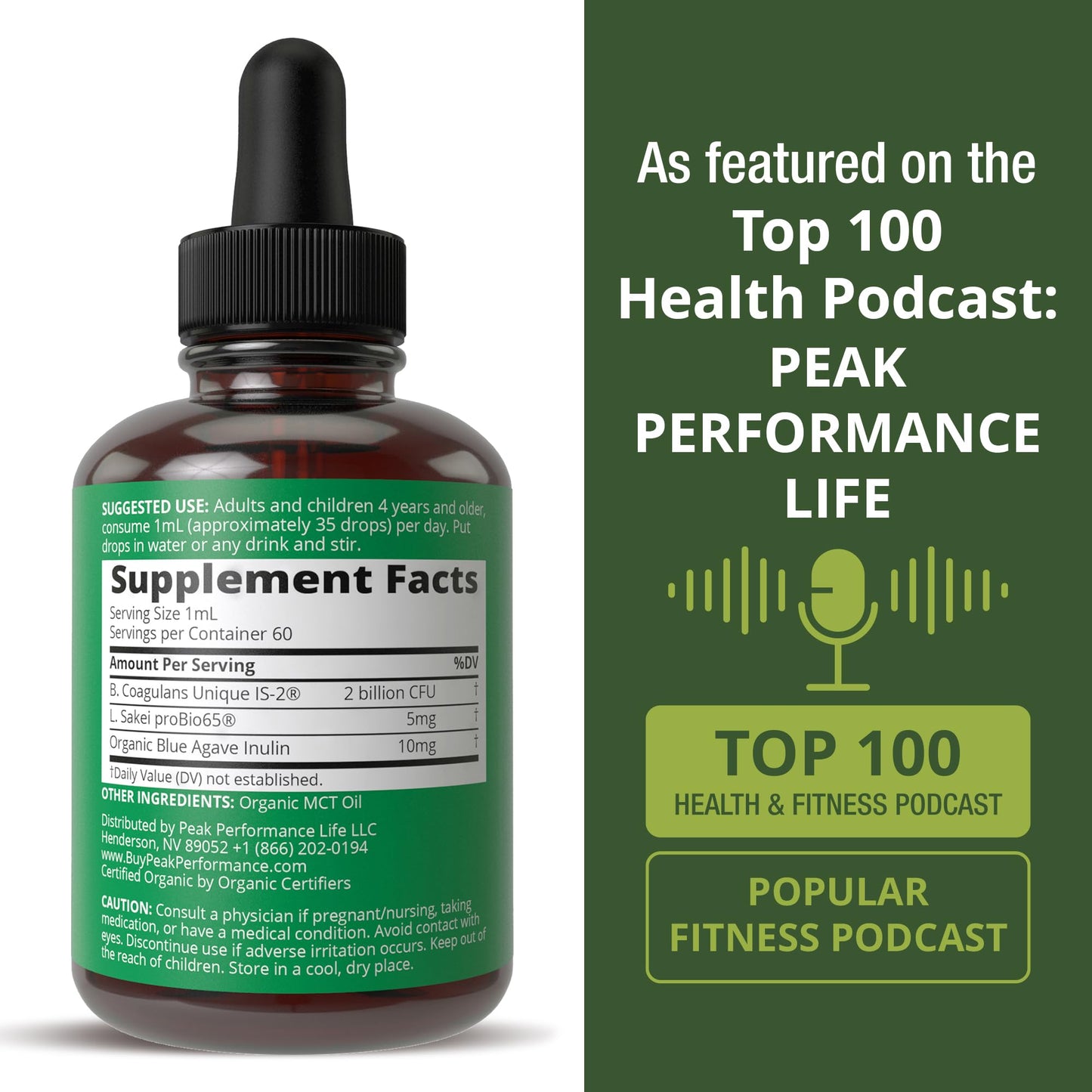 Organic Synbiotic = Prebiotics + Probiotics + Postbiotics 3-in-1 Supplement for Women, Men, & Kids. Pre, Pro, & Post Biotics Liquid Drops for Gut + Microbiome Balance. Made in USA, Vegan, Zero Sugar - Maple Wellness Supplements