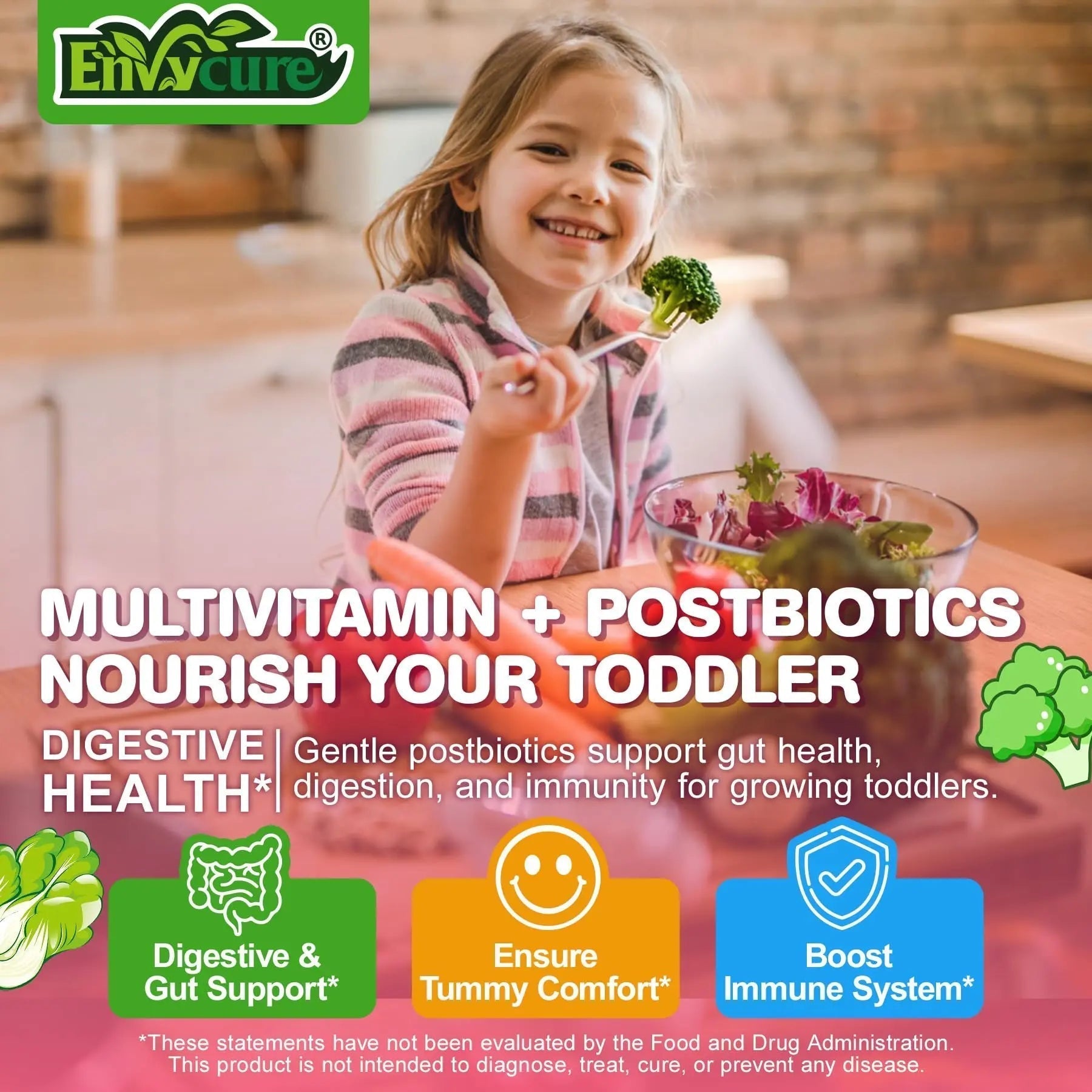 Organic Toddler Multivitamin Gummies + Omega-3 (DHA/EPA), Postbiotics | kids 2+ multivitamin | Vitamins A C D3 Methyl B12 Folate Zinc - Maple Wellness Supplements