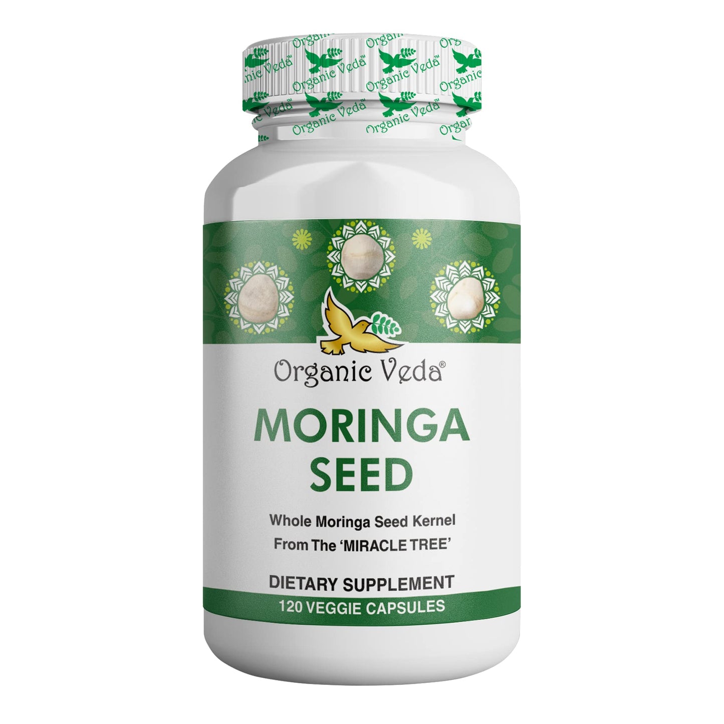 Organic Veda Moringa Seed Capsules - Pure Organic Moringa Capsules Seed Powder - Maple Wellness Supplements