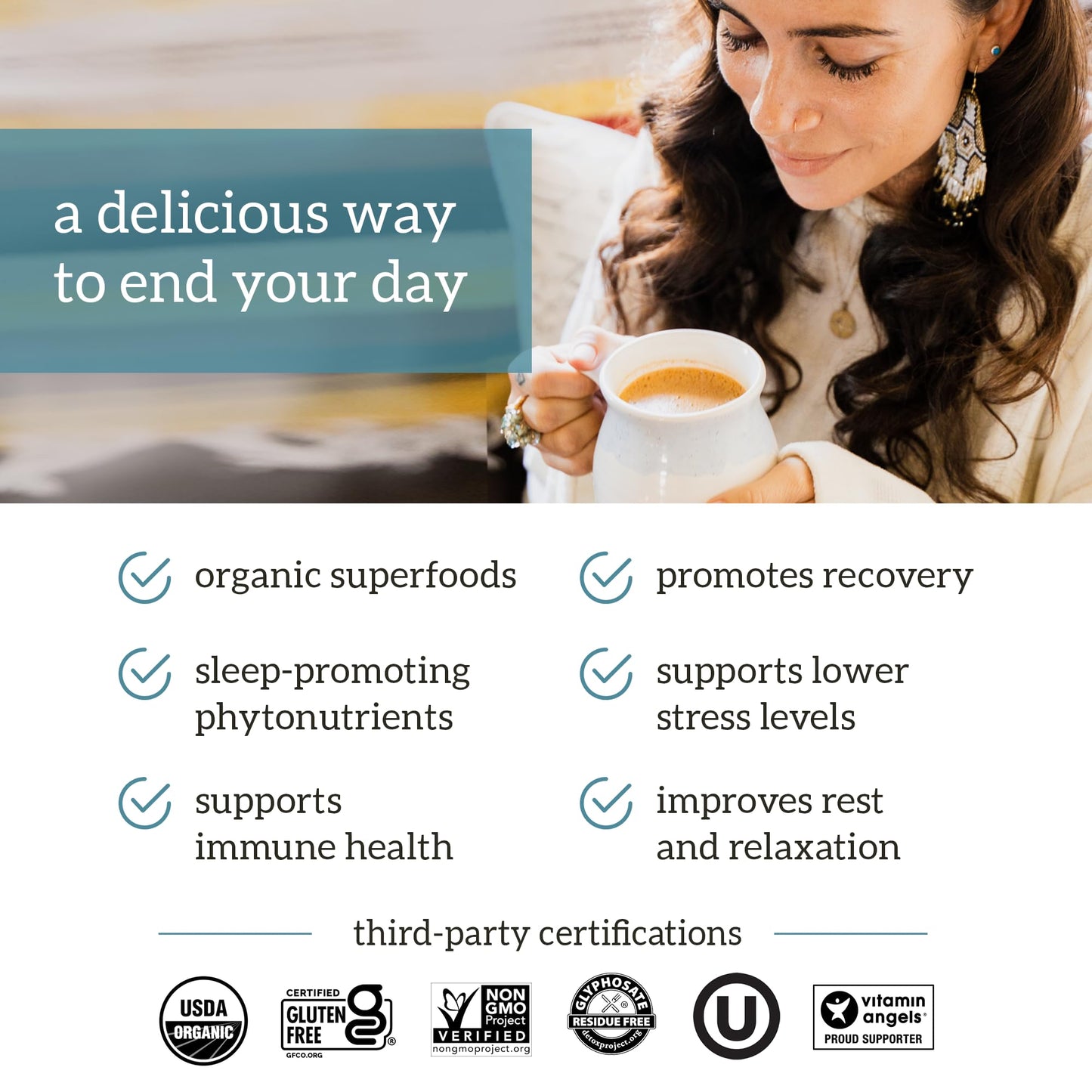 Organifi: Gold - Superfood Supplement Powder- 90 Servings (3 Pack) - Stress Support - Maple Wellness Supplements