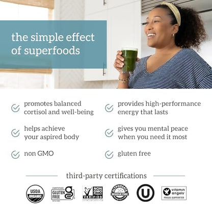 Organifi Green Juice - Organic Superfood Powder - 180-Day Supply - Organic Vegan Green - Maple Wellness Supplements