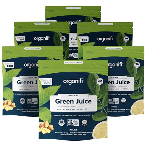 Organifi Green Juice - Organic Superfood Powder - 180-Day Supply - Organic Vegan Green - Maple Wellness Supplements
