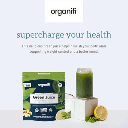 Organifi Green Juice - Organic Superfood Powder - 180-Day Supply - Organic Vegan Green - Maple Wellness Supplements