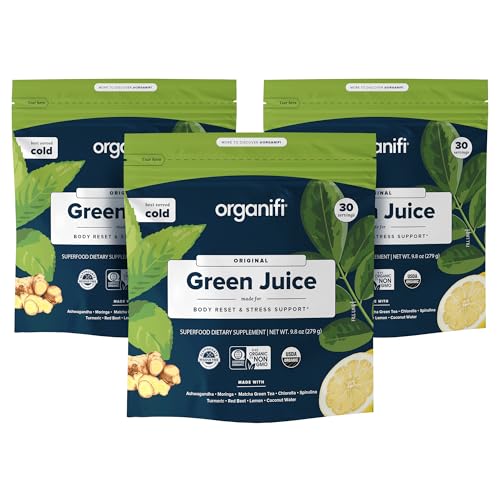 Organifi Green Juice - Organic Superfood Powder - 90-Day Supply - Organic Vegan Greens - Maple Wellness Supplements