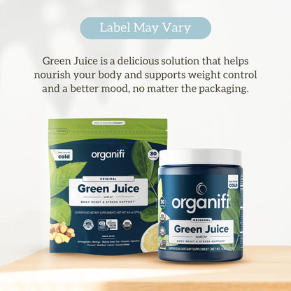 Organifi Green Juice - Powder Supplement with Organic Spirulina, Ashwagandha - Maple Wellness Supplements
