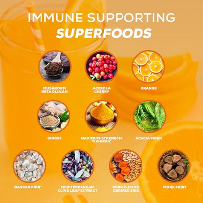 Organifi Immunity - Organic Superfood Immunity Support - 15 Single Serve Packets - Maple Wellness Supplements