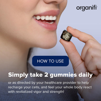 Organifi - Shilajit Gummies - Supports Natural Energy and Strength - Vanilla Cinnamon - Maple Wellness Supplements