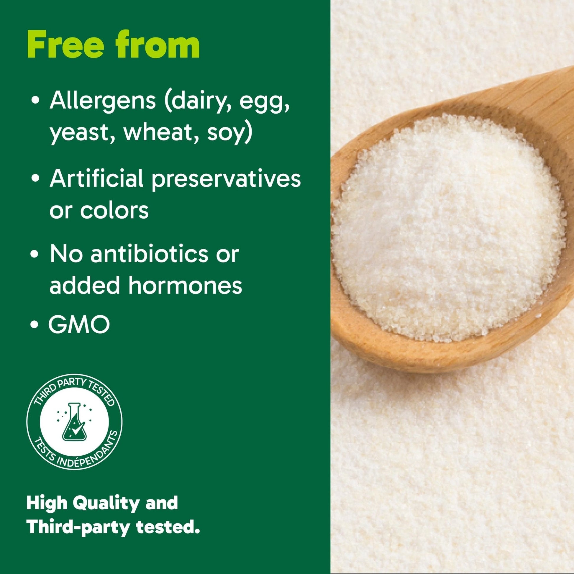 Organika Collagen Powder - for Healthy Hair, Skin, Nails, and Joints. Hydrolyzed Protein Peptides for Better Absorption- Grass-Fed, Non-GMO- Unflavoured- 2.2lbs - Maple Wellness Supplements