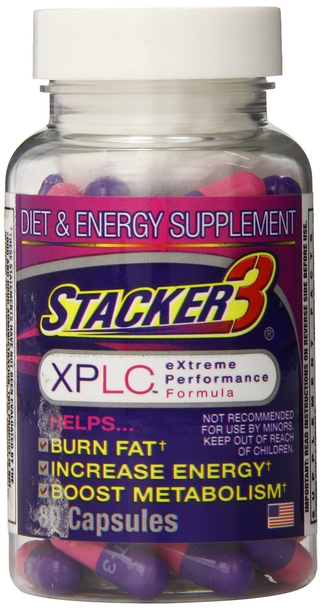 Original Stacker 3 XPLC Extreme Performance Formula, 80 Capsules - Maple Wellness Supplements