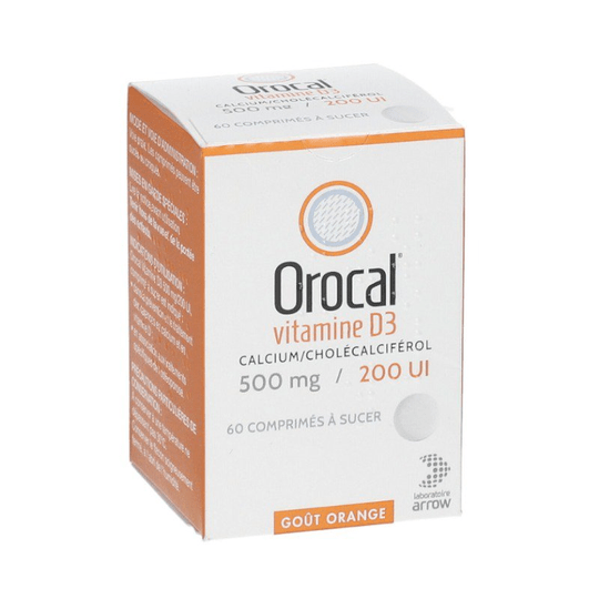 Orocal vitamin D3 500mg/200UI tablets - ARROW - Maple Wellness Supplements
