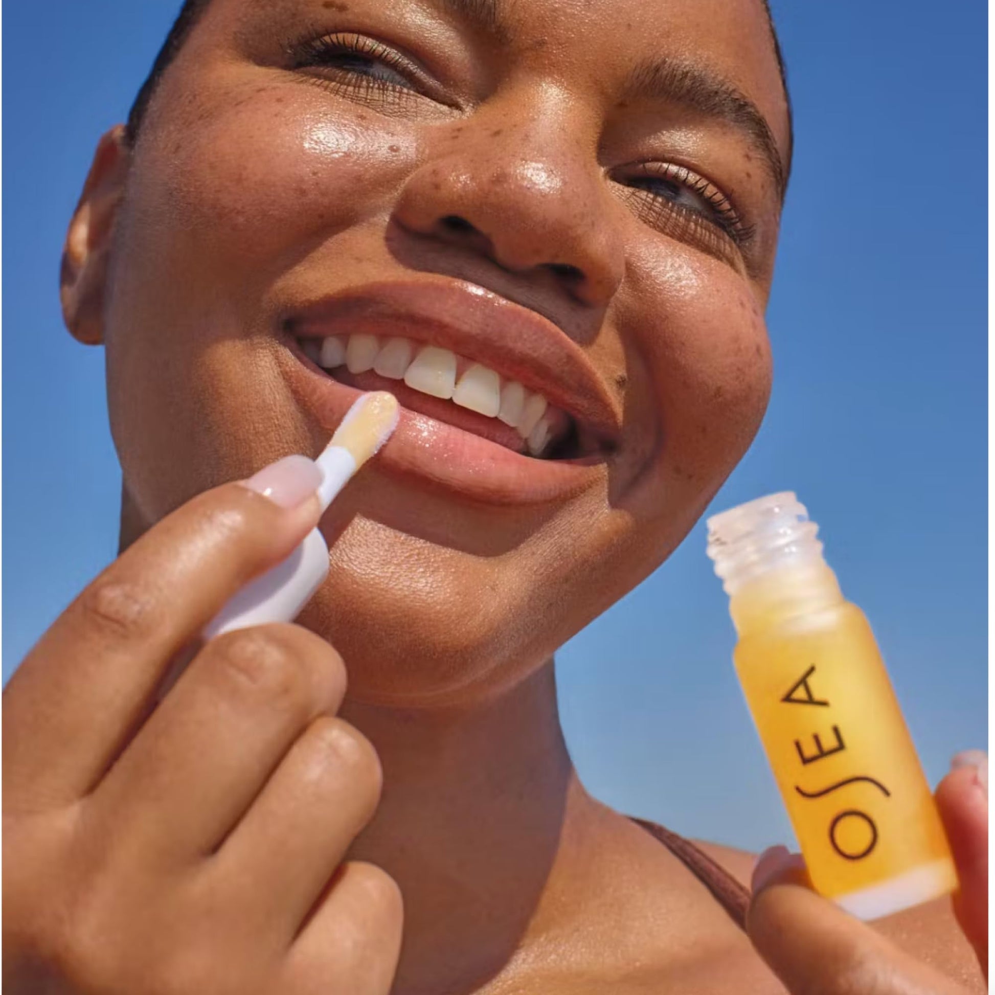OSEA Hyaluronic Lip Oil Booster – Clean Beauty Lip Oil for Plump, Glossy, Hydrated Lips – Nourishing Seaweed & Meadowfoam Oil – Vegan, Non-Sticky, High-Shine Finish - Maple Wellness Supplements