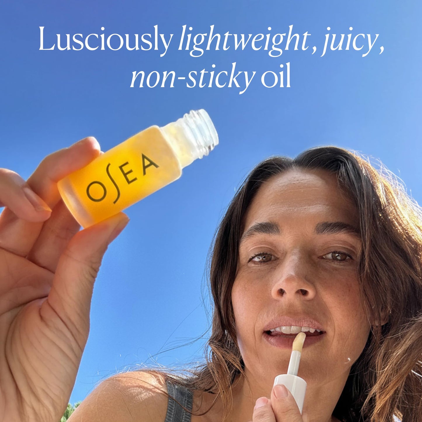 OSEA Hyaluronic Lip Oil Booster – Clean Beauty Lip Oil for Plump, Glossy, Hydrated Lips – Nourishing Seaweed & Meadowfoam Oil – Vegan, Non-Sticky, High-Shine Finish - Maple Wellness Supplements