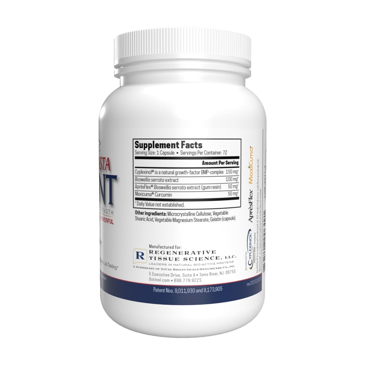 Ostinol Insta Joint Maximum Strength – Advanced Joint Support Capsules with Cyplexinol®, Maxicuma®, ApresFlex® & Boswellia – Supports Cartilage, Flexibility & Mobility – 72 Capsules - Maple Wellness Supplements