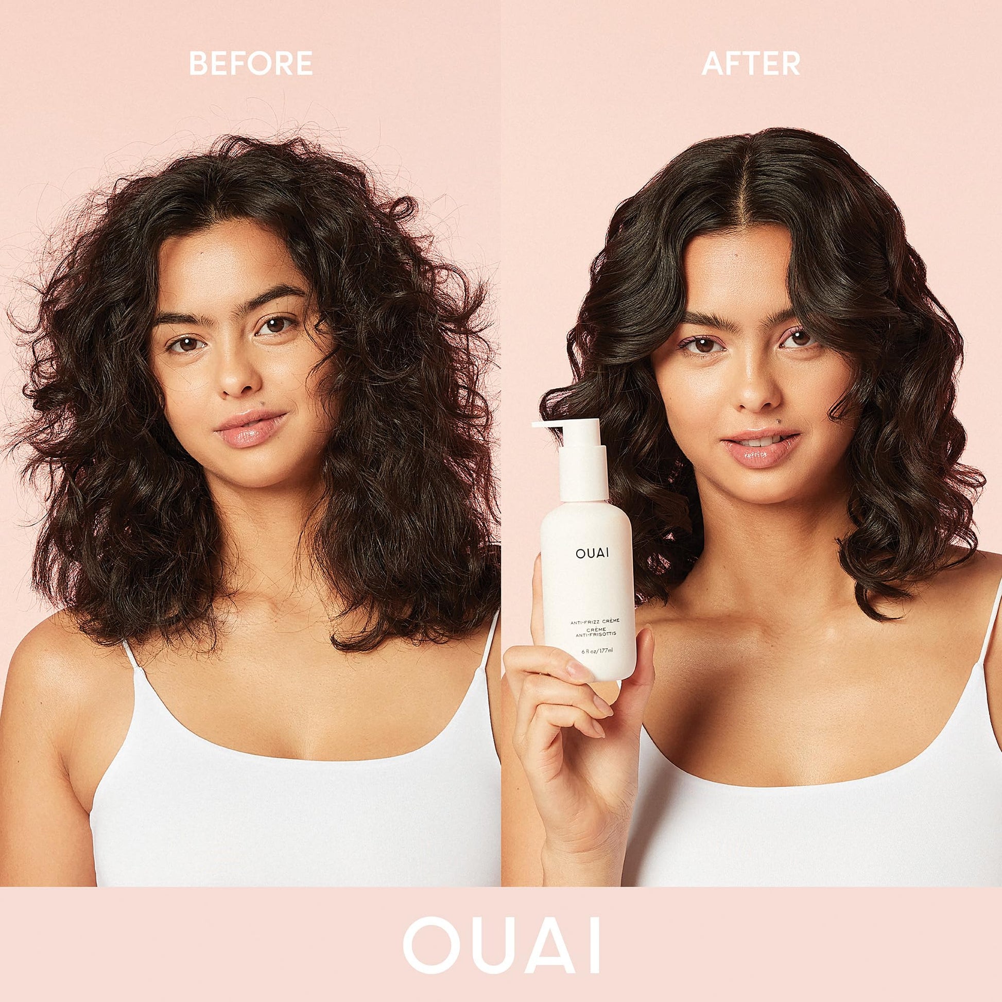 OUAI Anti Frizz Cream - Moisturizing Hair Cream with Frizz Control & Heat Protection - Provides Lasting Hydration with Jackfruit & Beetroot Extract - Paraben, Phthalate & Sulfate Free (6 oz) - Maple Wellness Supplements