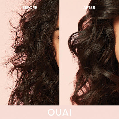 OUAI Anti Frizz Cream - Moisturizing Hair Cream with Frizz Control & Heat Protection - Provides Lasting Hydration with Jackfruit & Beetroot Extract - Paraben, Phthalate & Sulfate Free (6 oz) - Maple Wellness Supplements