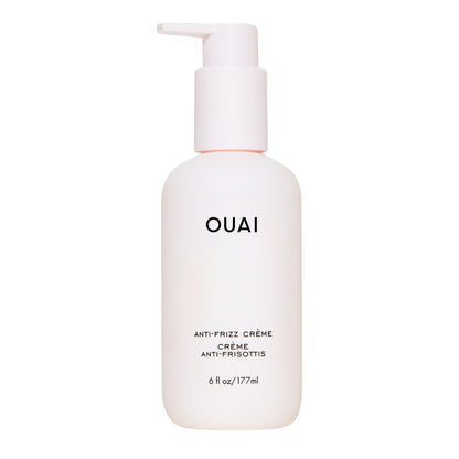 OUAI Anti Frizz Cream - Moisturizing Hair Cream with Frizz Control & Heat Protection - Provides Lasting Hydration with Jackfruit & Beetroot Extract - Paraben, Phthalate & Sulfate Free (6 oz) - Maple Wellness Supplements