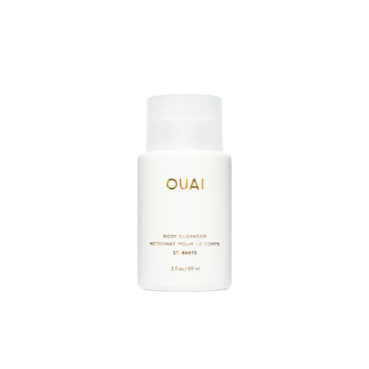 OUAI Body Cleanser, St. Barts Travel Size - Foaming Body Wash with Jojoba Oil & Rosehip Oil to Hydrate, Balance & Soften Skin - Paraben, Phthalate & Sulfate Free Skin Care Products (3 fl oz) - Maple Wellness Supplements