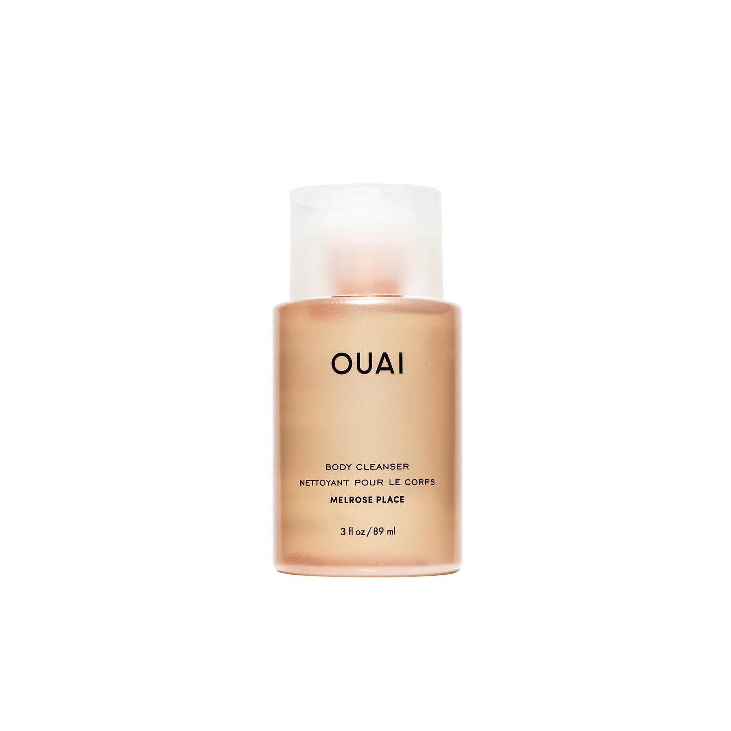 OUAI Body Cleanser Travel Size, Melrose Place - Foaming Body Wash with Jojoba Oil & Rosehip Oil to Hydrate, Balance & Soften Skin - Paraben, Phthalate, Sulfate Free Skin Care Products (3 Fl Oz) - Maple Wellness Supplements