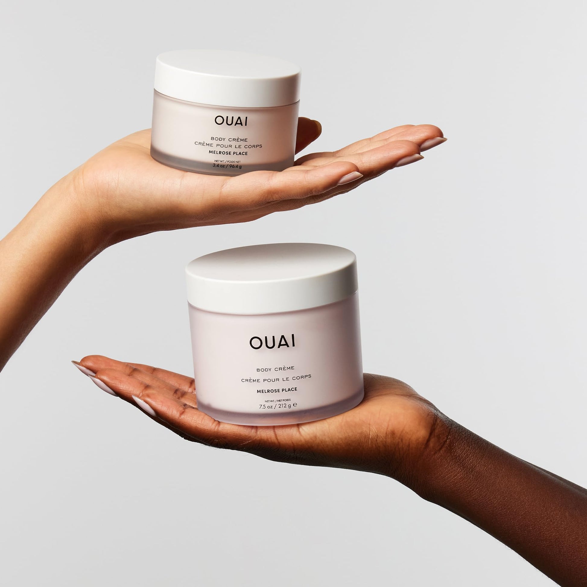 OUAI Body Cream Travel Size, Melrose Place - Hydrating Whipped Body Cream with Cupuaçu Butter, Coconut Oil & Squalane - Softens Skin and Delivers Healthy-Looking Glow - Sulfate Free Skin Care (3.4 Oz) - Maple Wellness Supplements