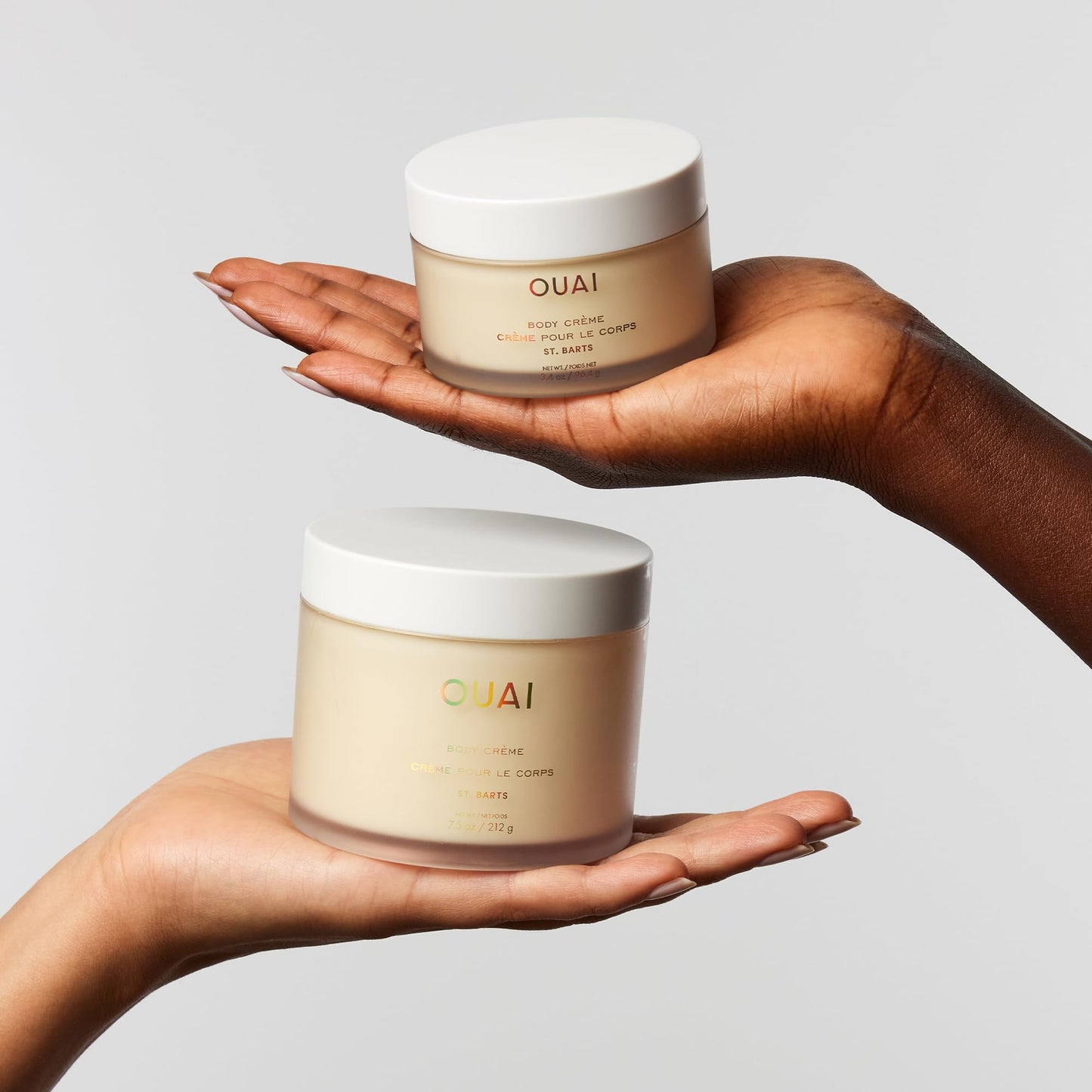 OUAI Body Creme, St. Barts Travel Size - Hydrating Whipped Body Cream with Cupuaçu Butter, Coconut Oil & Squalane - Softens Skin & Delivers Radiant Glow - Sulfate-Free Skin Care (3.4 oz) - Maple Wellness Supplements