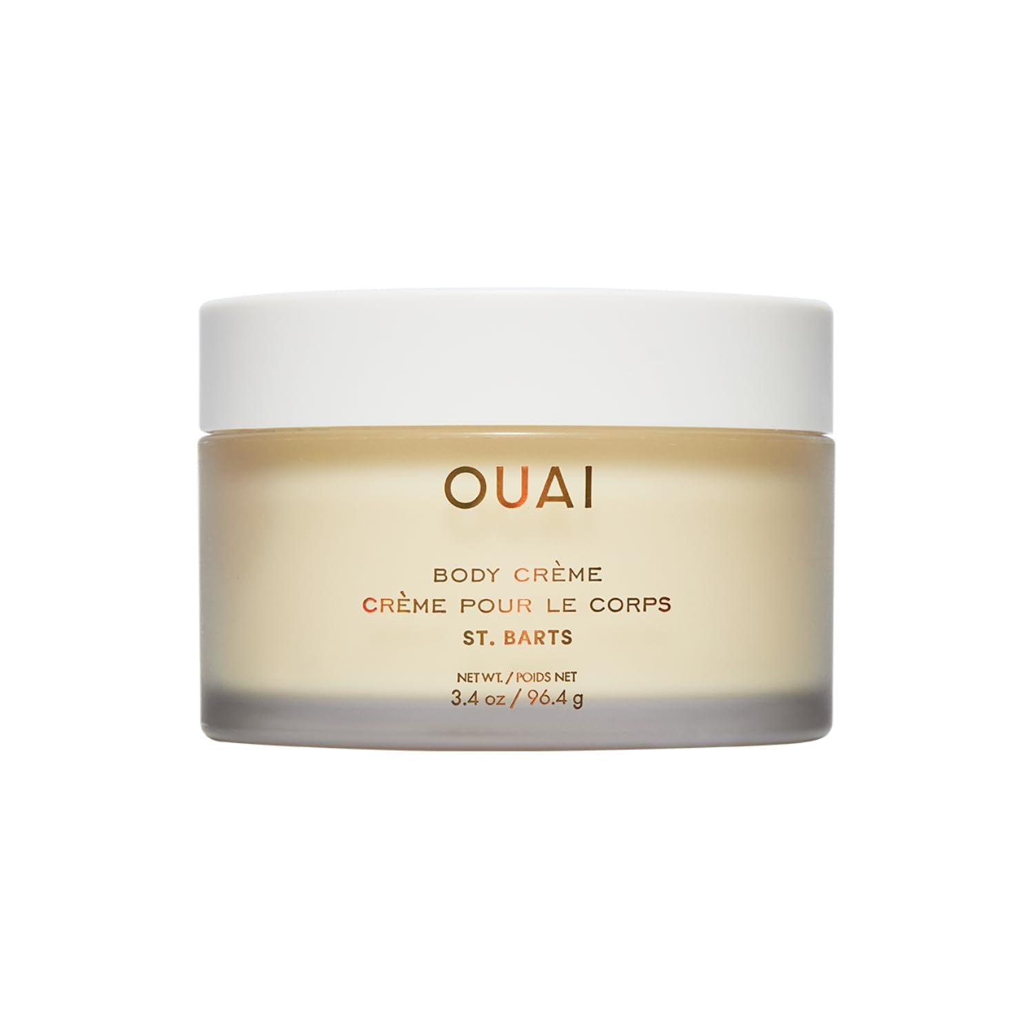 OUAI Body Creme, St. Barts Travel Size - Hydrating Whipped Body Cream with Cupuaçu Butter, Coconut Oil & Squalane - Softens Skin & Delivers Radiant Glow - Sulfate-Free Skin Care (3.4 oz) - Maple Wellness Supplements